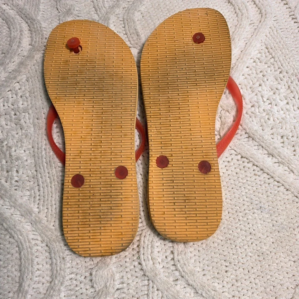 Havaianas Flip Flops Tie Dye Rubber‎ Thong Sandals Womens 9/10 W Excellent